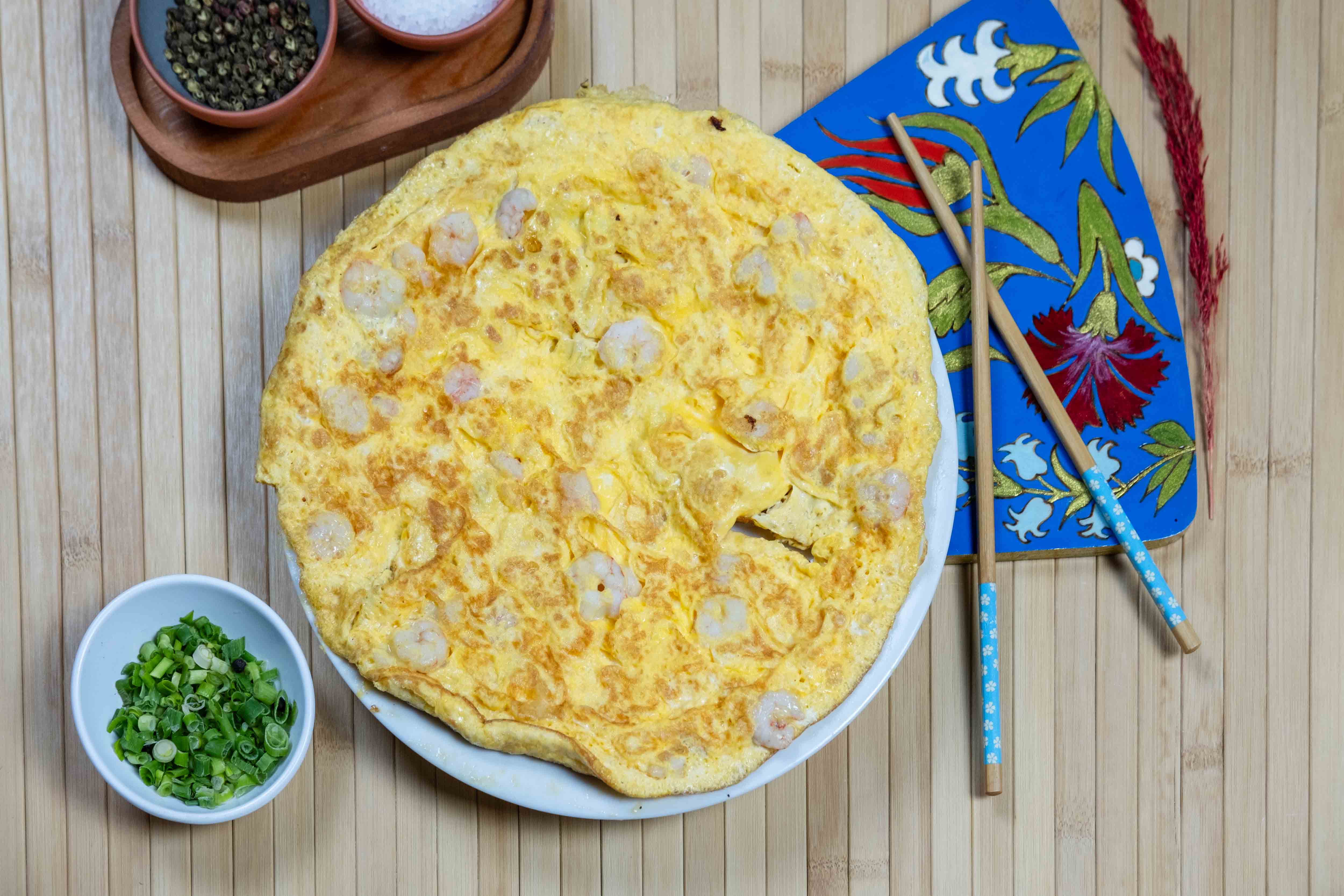 Karidesli Omlet